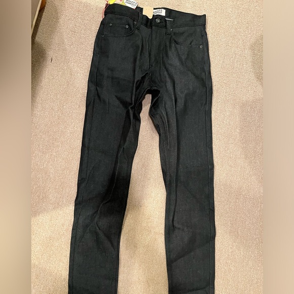 NWT Naked and Famous Easy Guy 29 Waist Ash Black Charcoal